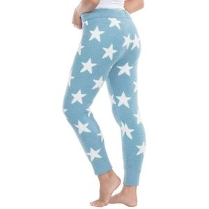 Honeydew Ladies' Ultra Soft Chenille PJ Pants Lovebird Stars Large